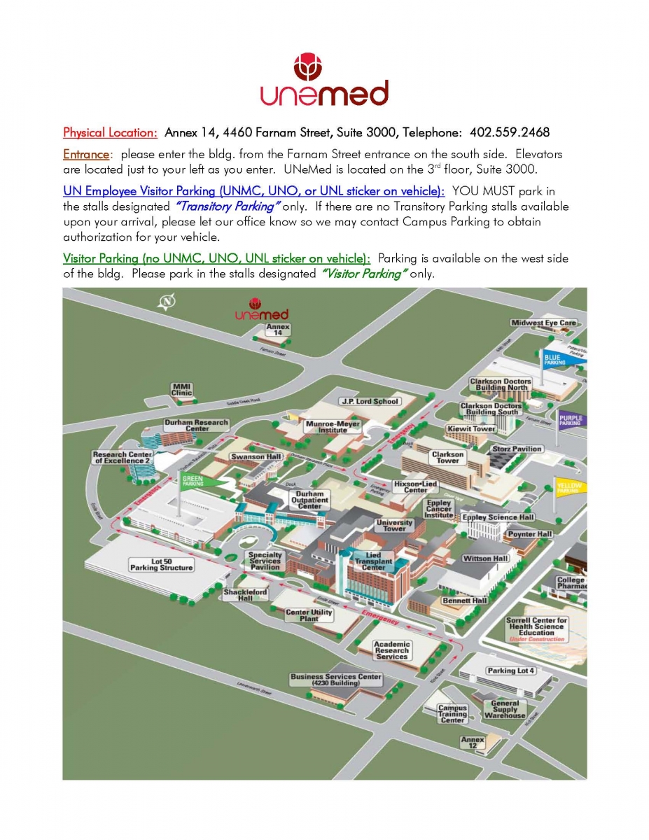 Directions to UNeMed UNeMedUNeMed