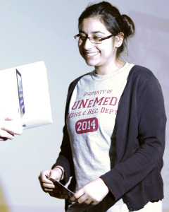 Divya Bhagirath was the 2014 winner of a free iPad.