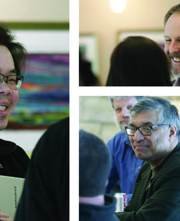 The first UNMC-UNO Innovation Accelerator Gathering was held earlier this week, an event that was organized in part by the UNMC Department of Emergency Medicine's Research Coordinator, Thang Nguyen (at left). UNeMed's Michael Dixon (upper right) and Deepak Khazanchi, Associate Dean of UNO's College of Information Science and Technology. were also on hand.