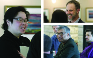 The first UNMC-UNO Innovation Accelerator Gathering was held earlier this week, an event that was organized in part by the UNMC Department of Emergency Medicine's Research Coordinator, Thang Nguyen (at left). UNeMed's Michael Dixon (upper right) and Deepak Khazanchi, Associate Dean of UNO's College of Information Science and Technology. were also on hand.