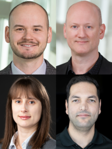 Clockwise, from upper left, are Alexey Kamenskiy, PhD; Jason MacTaggart, MD; Ali Akbar Ahmadi; and Anastasia Desyatova, PhD.