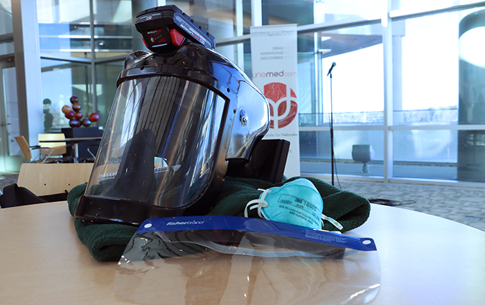 An innovative new healthcare device, the Beam Helmet