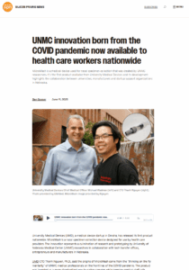 UNMC innovation born from the COVID pandemic now available to health care workers nationwide