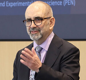 At the March 26, 2026, Morning Edition event at Catalyst Omaha, Howard Gendelman, MD—Chair of UNMC’s Department of Pharmacology and Experimental Neuroscience and Chief Science Officer at his startup, NeuralRegen—delivers a short presentation about the innovative therapies he and his company are developing for treating neurodegenerative diseases.