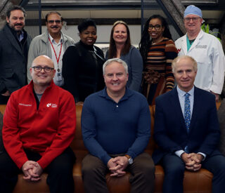 The first cohort of the 2026 Steel Works Health Accelerator are (front, left to right) Steve Salzbrenner, Tim Crane, Ronald Krueger, (back) Kirk Zeller, Ashok Puri, Shiela Fields, Beth Beam, Marcia Shade, Ed O'Leary. Not Pictured: Chris Henkenius.